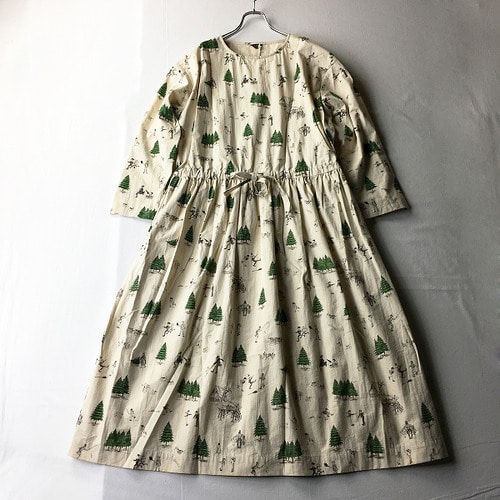 ﻿ [vintage]R&amp;D.M.Co - WEEKEND HILL 코튼 풀오버 드레스(M)