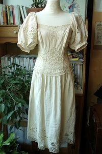 [50%]Beautiful Creamy Ivory Linen Dress