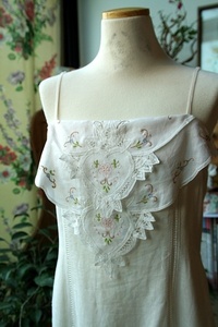 [50%]Linen Embroidered Dress