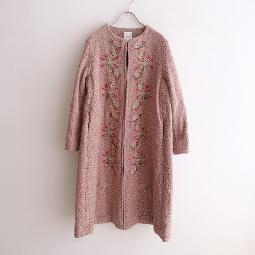 [vintage]45RPM 니코미코 트위드의 꽃자수 코트  ​