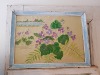 빈티지 제비꽃 에그블루 프레임