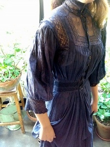 [50%]Antique 1910s Indigo Dress