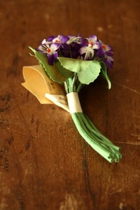 Antique Flower Corsage-팬지부케